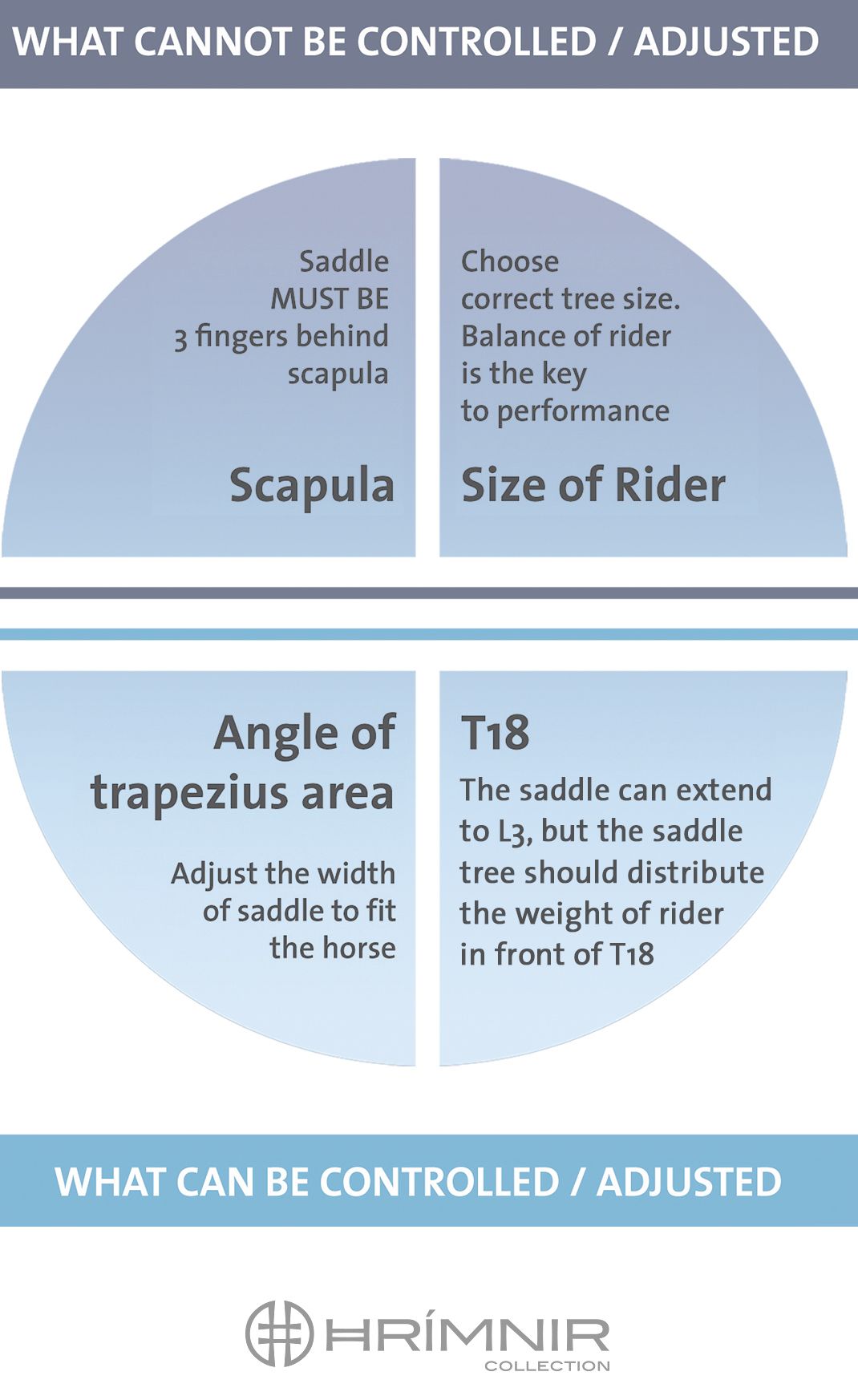 saddle fitting pie chart